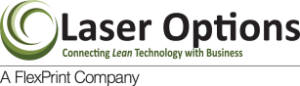 laser options a flexprint company logo